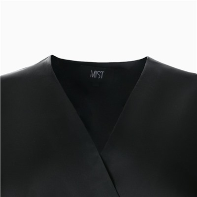 Платье шёлковое мини женское MIST, размер 44, чёрное