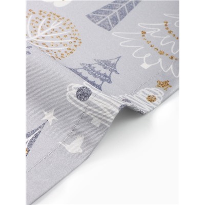 Набор сервировочных салфеток с декоративными кольцами Let it snow, 40×40 см - 4 шт., 100% хлопок, саржа 190 г/м²