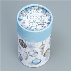 Коробка новогодняя подарочная «С Новым годом», 8×14.5 см