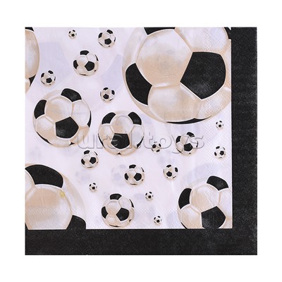 Набор посуды одноразовой "Футбольный мяч" салфетки (20 шт)