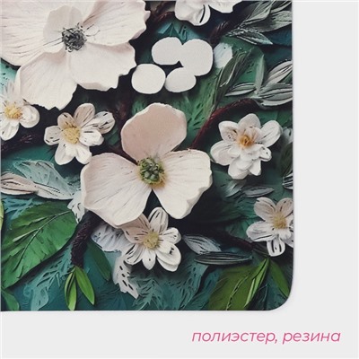Коврик для дома «Доляна» Wild Flora, влаговпитывающий, 40×60 см