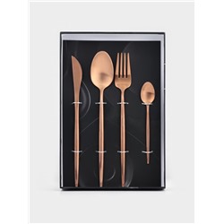 Набор столовых приборов из нержавеющей стали Magistro «Оску базис», 4 предмета, цвет бронзовый