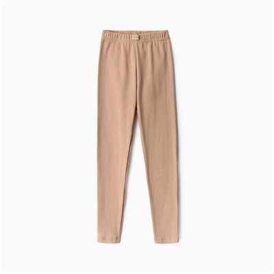 Лосины для девочки MINAKU, светло-бежевые, рост 128 см
