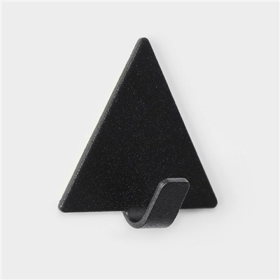 Крючки самоклеящиеся SAVANNA Black Loft, 4 шт., металл, грань 4 см, 4×3.9×1.5 см, чёрные