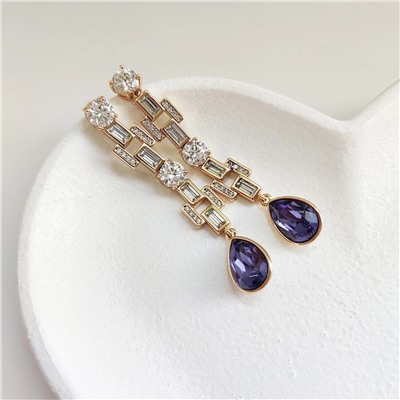 Серьги с кристаллами Swarovski