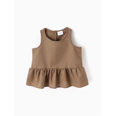 Блузка для девочки, MINAKU, бежевая, рост 134 см