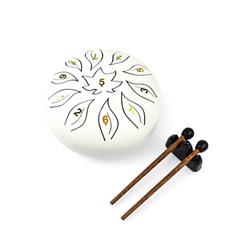 Глюкофон, цветок белый, 11 лепестков, 18×18×11 см