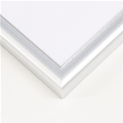 Фоторамка для фото 20×30 см «МИРАМ», пластик, серебро, (пластиковый экран)