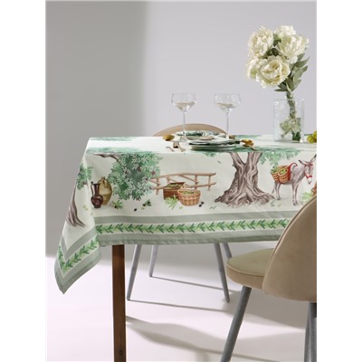 Набор кухонный «Этель» Olivia, скатерть 110×145±3 см, салфетки 40×40 см-4 шт., 100% хлопок