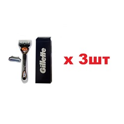 GLT Fusion ProGlide Бритвенный станок с 1кассетой +1кассета GLT Skinguard Sensitive 3шт