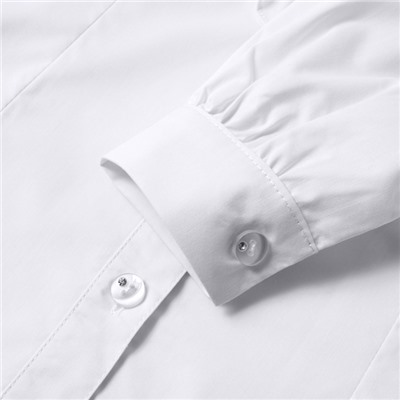 Блузка для девочек, цвет белый, рост 122 см