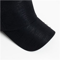 Бейсболка женская MINAKU цвет чёрный/серебряный, размер 56-58