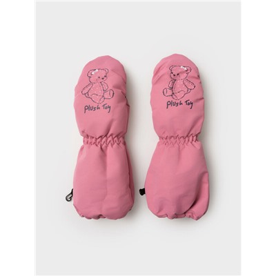 Варежки текстильные для девочек