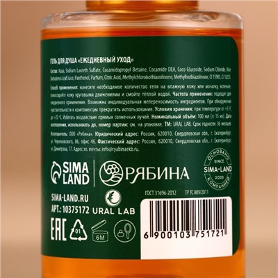 Гель для душа Happy New Year, набор 4×100 мл, URAL LAB