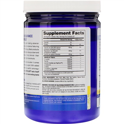 Gaspari Nutrition, Aminolast, Супертопливо BCAA, восстановление и выносливость, лимонный лед, 14,8 унц. (420 г)