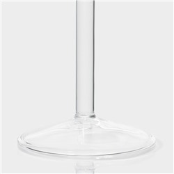 Бокал для коктейля Magistro «Лебедь», 170 мл, 7×20 см, с трубочкой, стекло, прозрачный