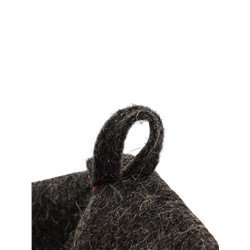 Шапка для бани и сауны «Пилотка», полиэфир 70%, шерсть 30%