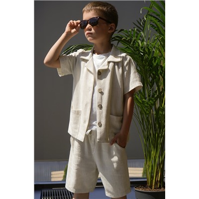 Льняной костюм для мальчика Happyfox