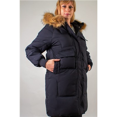 Парка с капюшоном натуральный мех арт. 620 НАТАЛИ, 1199645