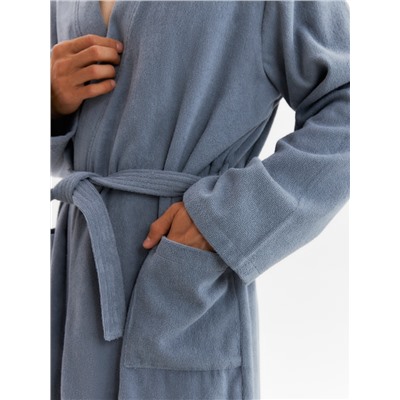 Халат мужской «Экономь и Я», размер 52-54, хлопок 100%, серый