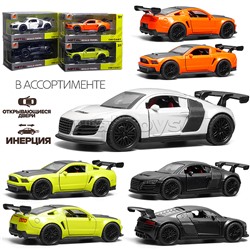 Машина "Спорт авто" 1:36 со спойлером, в коробке