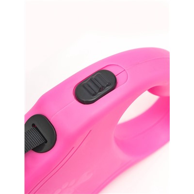 Рулетка «Следы», 3 м, до 10 кг, розовая