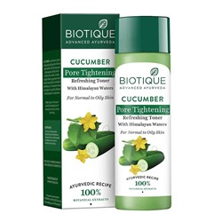 Biotique Cucumber Pore Tightening Toner / Биотик Огуречный Тоник Сужающий Поры 120 мл