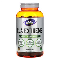 Now Foods, Для спорта, CLA Экстрим, 180 мягких капсул