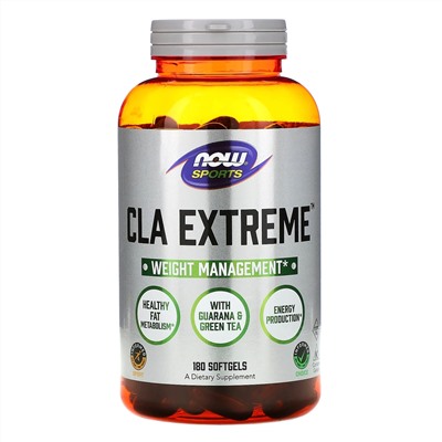 Now Foods, Для спорта, CLA Экстрим, 180 мягких капсул