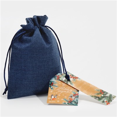 Мешочек подарочный новогодний «Рябина», 13×18 см ± 1.5 см