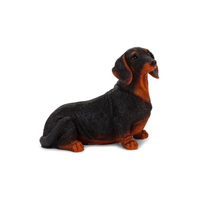 Садовая фигура из полистоуна «Собака такса», 20×20×12 см