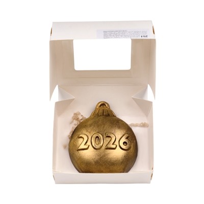 Шоколадная фигурка «Новогодний шар 2026», кондитерская глазурь, 95 г