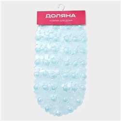 Коврик противоскользящий в ванну на присосках Доляна «Крупная галька», 35×65 см, цвет МИКС