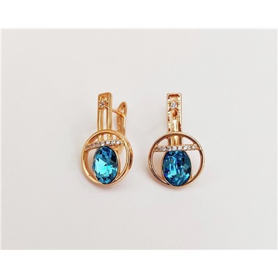 Серьги с кристаллами Swarovski