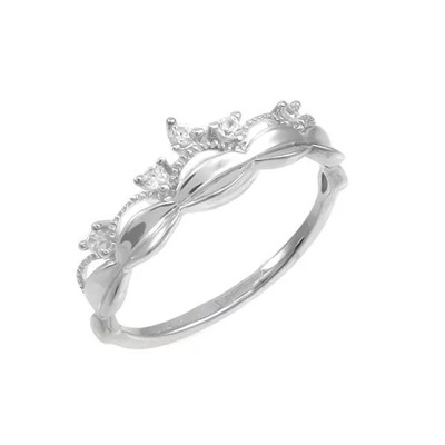 Кольцо из серебра куб.циркон., МЦВ829