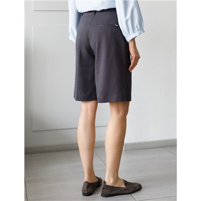 Шорты-бермуды из премиальной костюмной ткани с добавлением лиоцелла