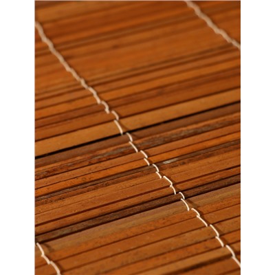 Коврик плетёный из кокосовых листьев, 60×40×0.7 см