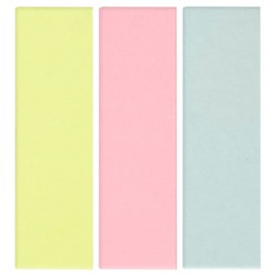 Закладки с клеевым краем 15х50 мм 3цв х 50л ПАСТЕЛЬ бумажные Z1550-3P inФОРМАТ