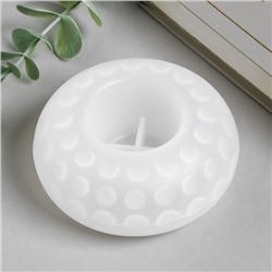 Молд силиконовый «Подсвечник эллипсоид с кругами» 8.8×8.8×8.8 см