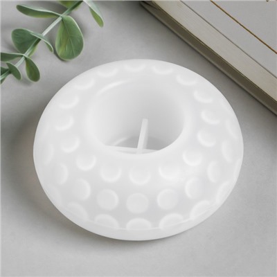 Молд силиконовый «Подсвечник эллипсоид с кругами» 8.8×8.8×8.8 см