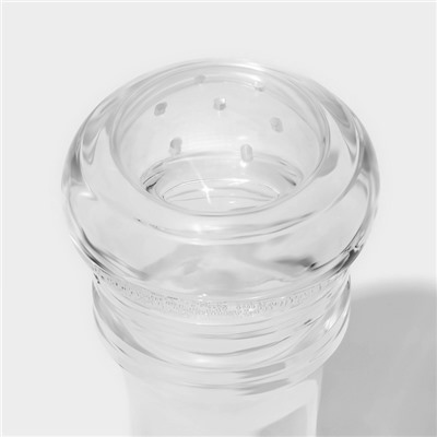 Солонка для специй Magistro Glace, 17.4 см, акрил, прозрачная