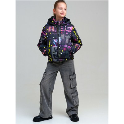 Куртка текстильная с полиуретановым покрытием для девочек