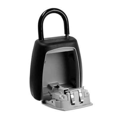 Ключница с кодовым замком ТУНДРА, с дужкой, серая, 80×70×35 мм