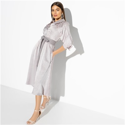 Платье, Грация леди (fashion, с поясом)