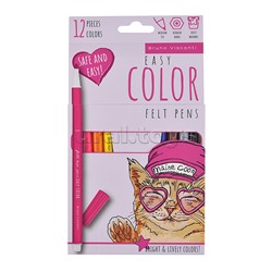 Фломастеры "Easycolor" 12 цв.