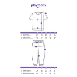 Комплект (Футболка+Брюки) PLAYTODAY, 1051008