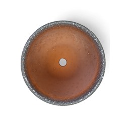 Горшок для цветов «Пряности», 800 мл, d=12 см, h=10.5 см, керамический, с поддоном, серый