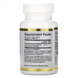 California Gold Nutrition, EpiCor, для детей, 125 мг, 30 растительных капсул