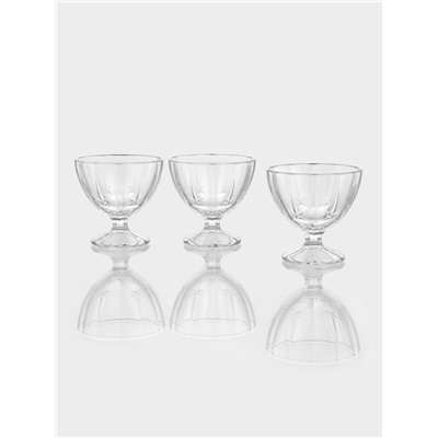 Креманки «Мальдивы», 300 мл, набор 3 шт., стекло, прозрачные