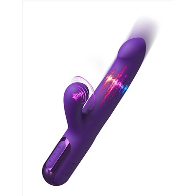 Фиолетовый вибратор-кролик Super Sonix Thruster - 22 см.